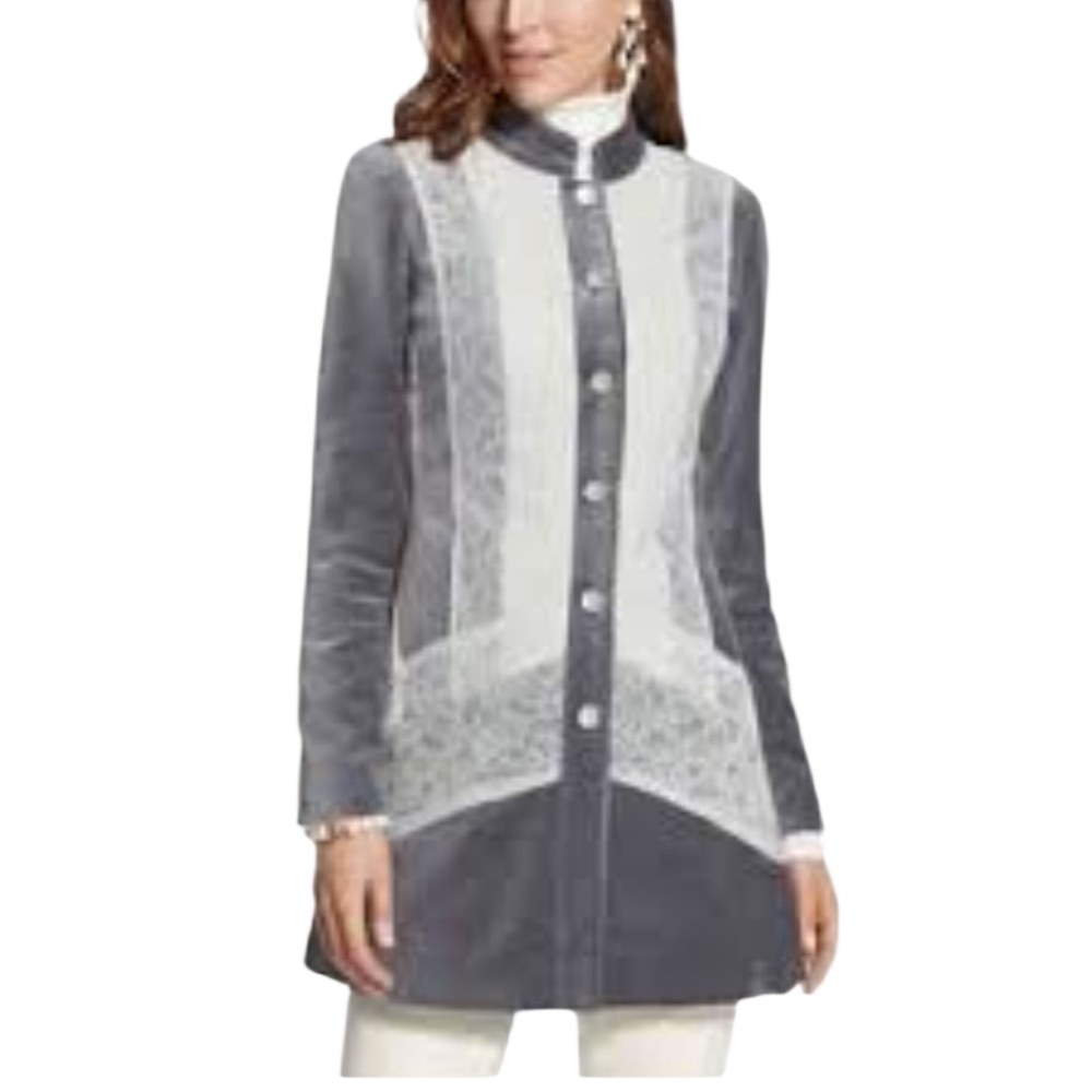Chico's Silver Treasure Artisan Duster Jacket - M (Chico's 1)      S26